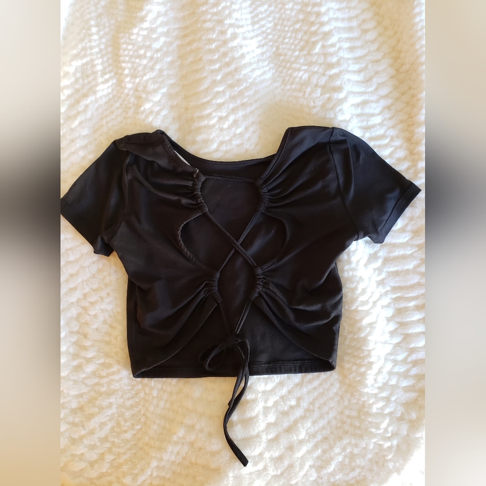 Corset back crop top